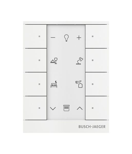 BUSCH-JAEGER - free@home Tenton Bedienelement 8-fach studioweiß matt