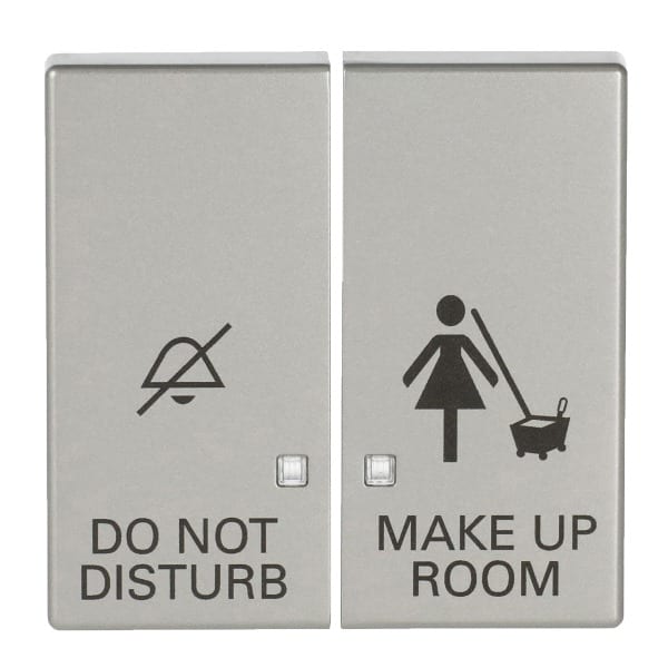 BUSCH-JAEGER - Wippe 2-fach DND/MUR Zimmereinheit für Elektroniktaster edelstahl -pur edelstahl
