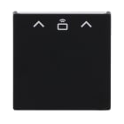 BUSCH-JAEGER - Zentralscheibe mit Aufdruck Pfeile CARD RFID schwarz matt - Plattform 63