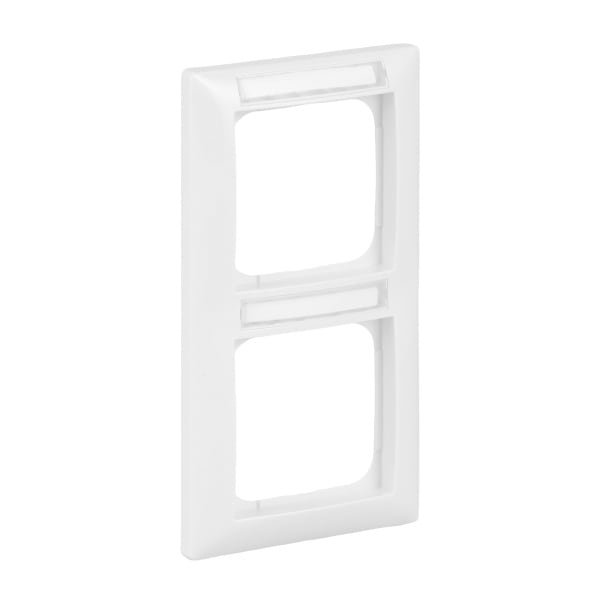 BUSCH-JAEGER - Abdeckrahmen mit Sichtfenster senkrecht 2-fach alpinweiß - Busch-balance SI