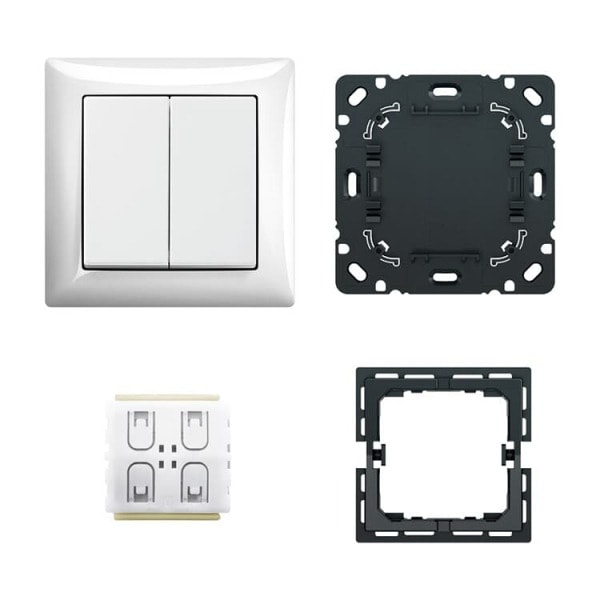BUSCH-JAEGER - Komplettset 3x Friends of Hue Smart Switch Funk alpinweiß - balance SI