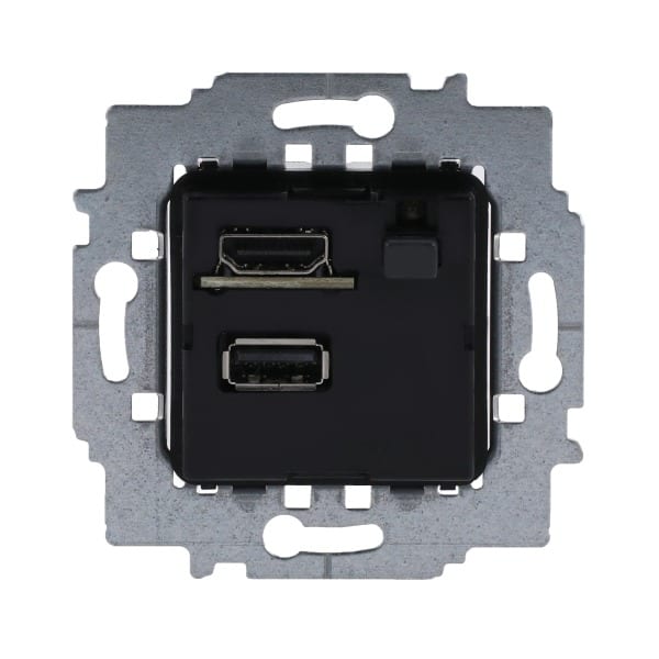 BUSCH-JAEGER - Multimedia Connector-Einsatz HDMI/USB A/Audio Bluetooth schwarz