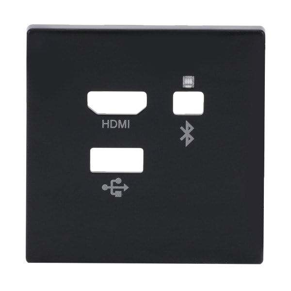 BUSCH-JAEGER - Zentralscheibe Multimedia Connector 3-fach anthrazit - Plattform 63
