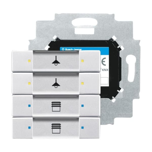 BUSCH-JAEGER - KNX Bedienelement 4-fach mit beiliegendem Busankoppler