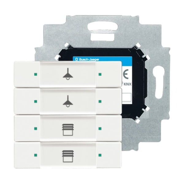 BUSCH-JAEGER - KNX Bedienelement 4-fach mit beiliegendem Busankoppler