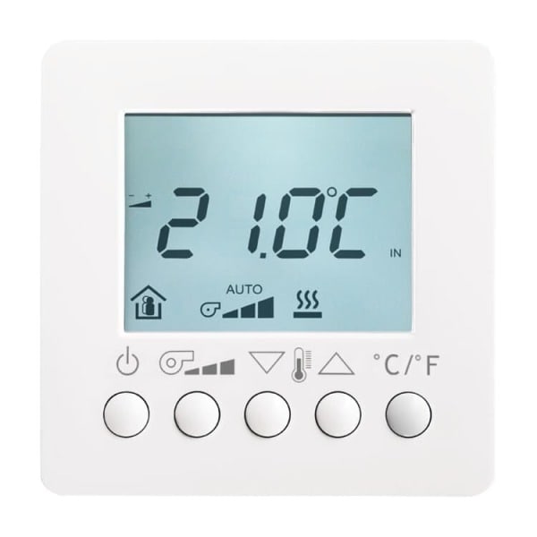 BUSCH-JAEGER - KNX Raumtemperaturregler Fan Coil mit Display AP mit integriertem Busankoppler