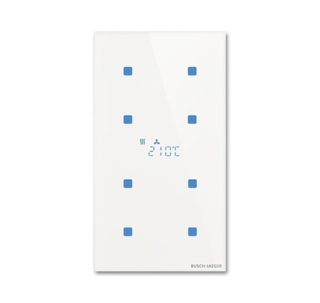 BUSCH-JAEGER - KNX Touch-Bedienelement 4-fach mit Raumtemperaturregler Konfigurierbares Gerät