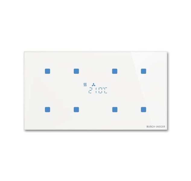 BUSCH-JAEGER - KNX Touch-Bedienelement 4-fach mit Raumtemperaturregler Konfigurierbares Gerät