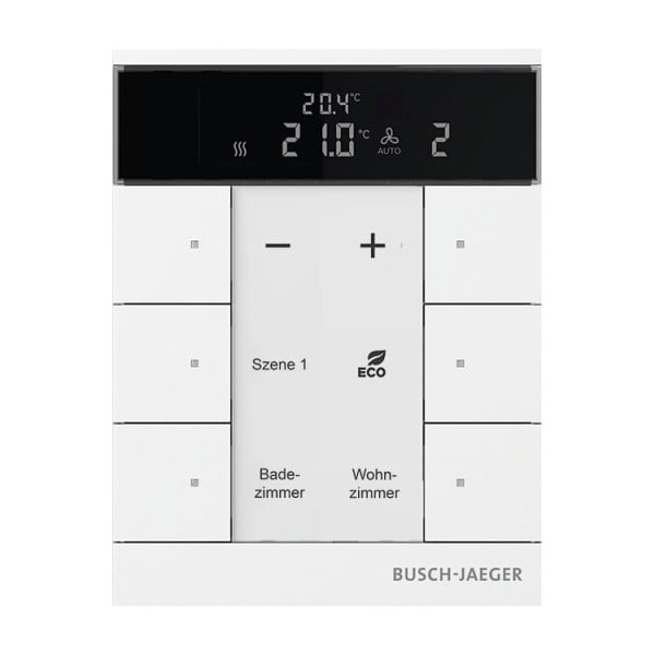 BUSCH-JAEGER - KNX Raumtemperaturregler Nebenstelle 6-fach Busch-Tenton studiow