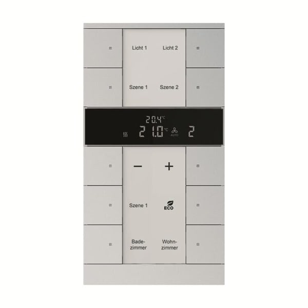 BUSCH-JAEGER - KNX Raumtemperaturregler 10-fach Busch-Tenton alusilber