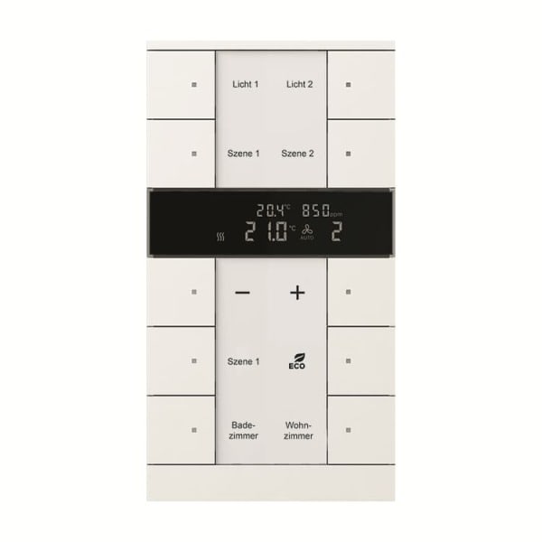 BUSCH-JAEGER - KNX HVAC/CO2-Gerät 10-fach Busch-Tenton studioweiß matt