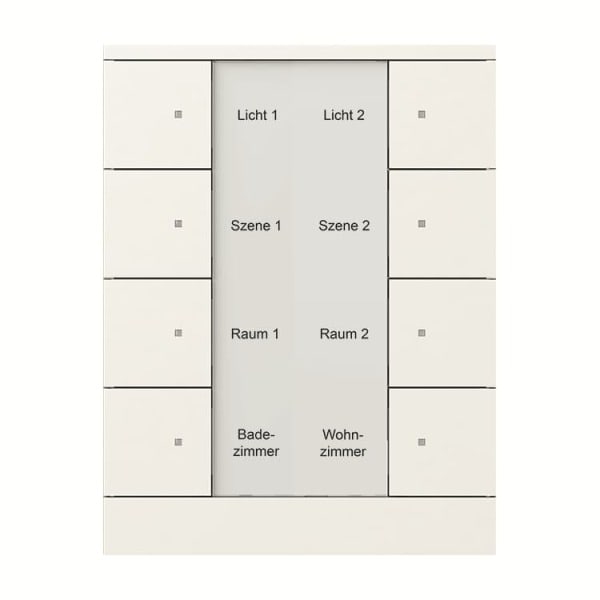 BUSCH-JAEGER - KNX Bedienelement 8-fach Busch-Tenton studioweiß matt