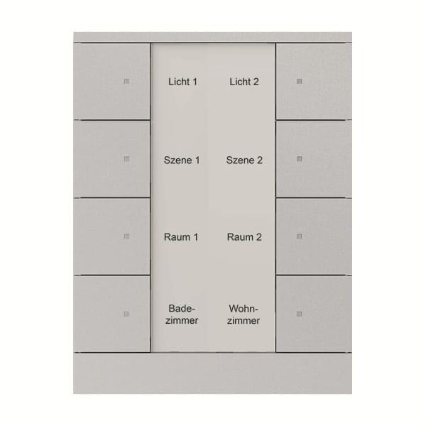 BUSCH-JAEGER - KNX Bedienelement 8-fach Busch-Tenton alusilber