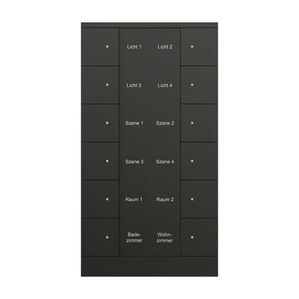 BUSCH-JAEGER - KNX Bedienelement 12-fach Busch-Tenton schwarz matt
