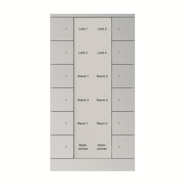 BUSCH-JAEGER - KNX Bedienelement 12-fach Busch-Tenton alusilber