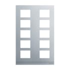 BUSCH-JAEGER - Frontplatte Audio 2/5 aluminium - Busch-Welcome 2-Draht