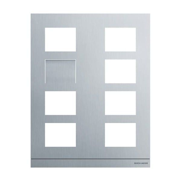 BUSCH-JAEGER - Frontplatte Video 2/4 aluminium - Busch-Welcome 2-Draht und Welcome IP