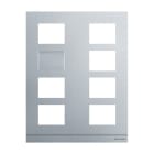 BUSCH-JAEGER - Frontplatte Video 2/4 aluminium - Busch-Welcome 2-Draht und Welcome IP