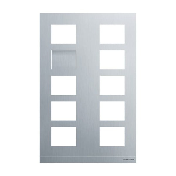 BUSCH-JAEGER - Frontplatte Video 2/5 aluminium - Busch-Welcome 2-Draht und Welcome IP