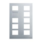 BUSCH-JAEGER - Frontplatte Video 2/5 aluminium - Busch-Welcome 2-Draht und Welcome IP