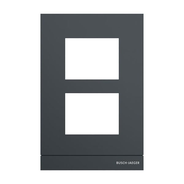 BUSCH-JAEGER - Frontplatte Audio 1/2 anthrazit - Busch-Welcome 2-Draht