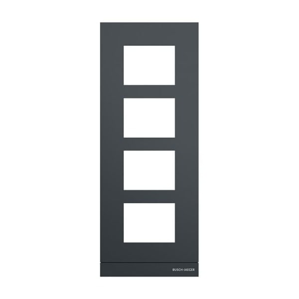 BUSCH-JAEGER - Frontplatte Audio 1/4 anthrazit - Busch-Welcome 2-Draht