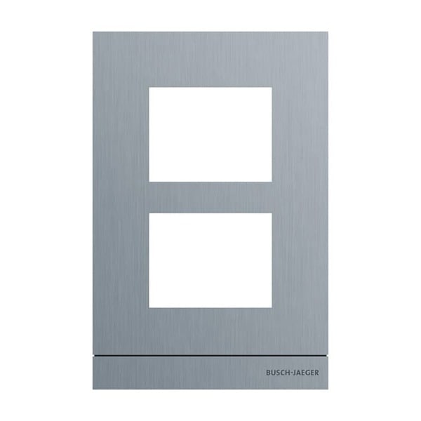 BUSCH-JAEGER - Frontplatte Audio 1/2 edelstahl - Busch-Welcome 2-Draht