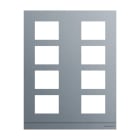 BUSCH-JAEGER - Frontplatte Audio 2/4 edelstahl - Busch-Welcome 2-Draht