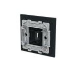 BUSCH-JAEGER - Wippe 1-fach mit kleiner transparenter Kalotte schwarz matt - art linear