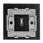 BUSCH-JAEGER - Wippe mit Aufdruck Klingel mit transparenter Kalotte schwarz matt - art linear