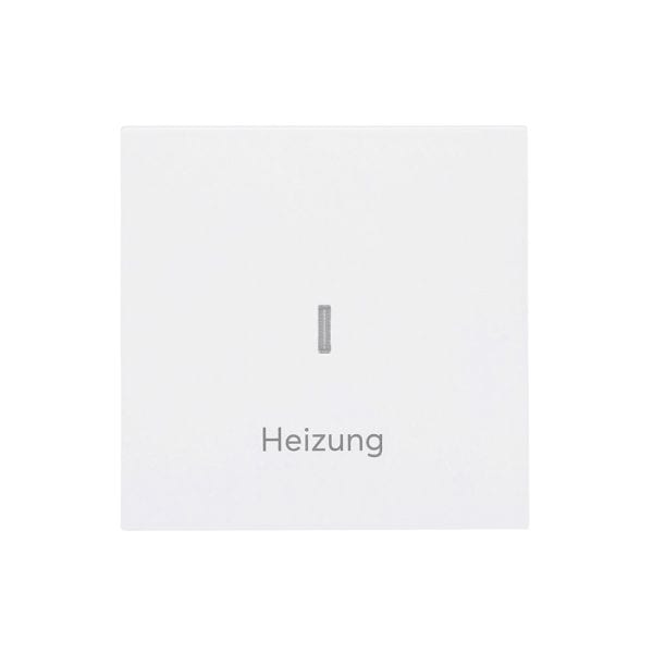 BUSCH-JAEGER - Wippe mit Aufdruck Heizung mit transparenter Kalotte studioweiß matt -art linear