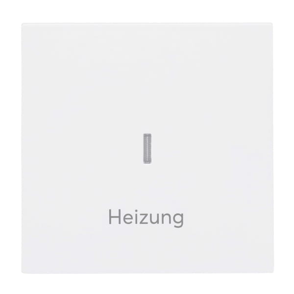 BUSCH-JAEGER - Wippe mit Aufdruck Heizung mit transparenter Kalotte studioweiß matt -art linear
