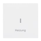 BUSCH-JAEGER - Wippe mit Aufdruck Heizung mit transparenter Kalotte studioweiß matt -art linear