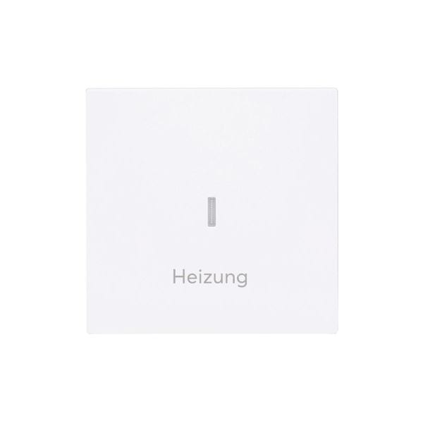 BUSCH-JAEGER - Wippe mit Aufdruck Heizung mit transparenter Kalotte studioweiß - art linear