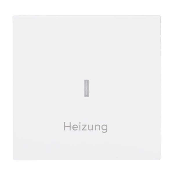 BUSCH-JAEGER - Wippe mit Aufdruck Heizung mit transparenter Kalotte studioweiß - art linear