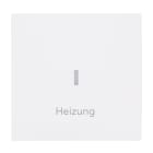 BUSCH-JAEGER - Wippe mit Aufdruck Heizung mit transparenter Kalotte studioweiß - art linear
