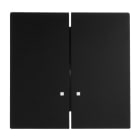 BUSCH-JAEGER - Wippe 2-fach mit kleiner transparenter Kalotte schwarz matt - art linear