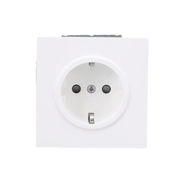 BUSCH-JAEGER - SCHUKO Steckdosen-Einsatz Safety+ studioweiß matt - art linear