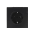 BUSCH-JAEGER - SCHUKO Steckdosen-Einsatz Safety+ schwarz matt - art linear