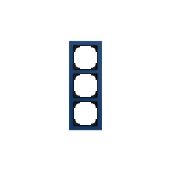BUSCH-JAEGER - Abdeckrahmen 3-fach blauglas - Busch-art linear