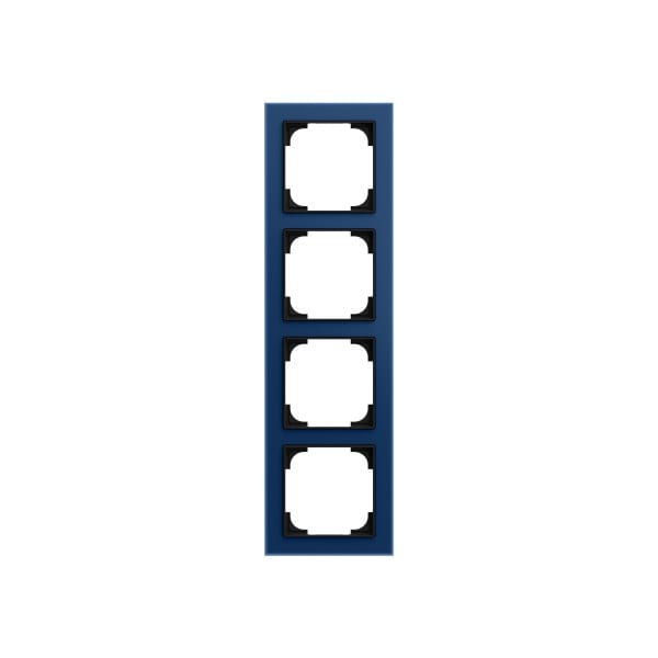 BUSCH-JAEGER - Abdeckrahmen 4-fach blauglas - Busch-art linear