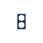 BUSCH-JAEGER - Abdeckrahmen 2-fach blauglas - Busch-art linear