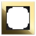 BUSCH-JAEGER - Abdeckrahmen 1-fach Glas schwarz/gold - Busch-art linear
