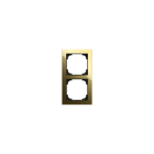 BUSCH-JAEGER - Abdeckrahmen 2-fach Glas schwarz/gold - Busch-art linear