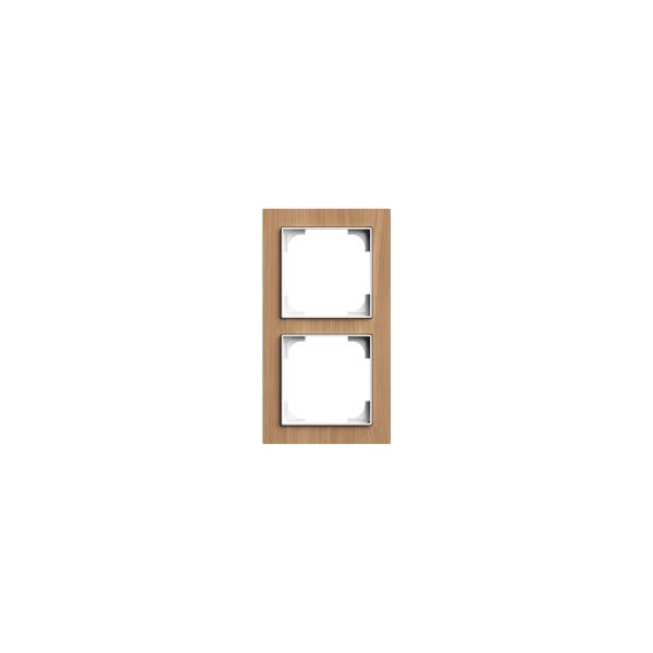 BUSCH-JAEGER - Abdeckrahmen 2-fach Holz Eiche - Busch-art linear
