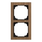 BUSCH-JAEGER - Abdeckrahmen 2-fach Holz Walnuss - Busch-art linear