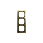 BUSCH-JAEGER - Abdeckrahmen 3-fach Glas schwarz/gold - Busch-art linear