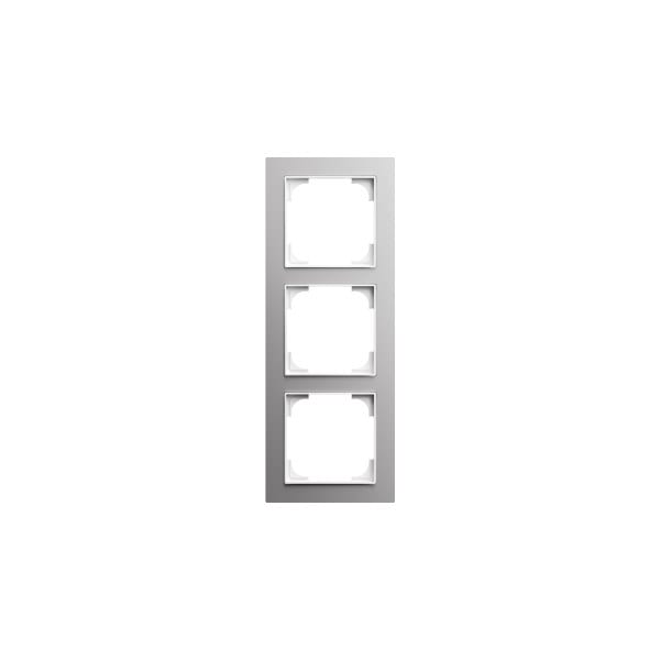 BUSCH-JAEGER - Abdeckrahmen 3-fach alusilber - Busch-art linear