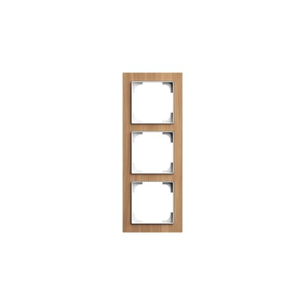 BUSCH-JAEGER - Abdeckrahmen 3-fach Holz Eiche - Busch-art linear