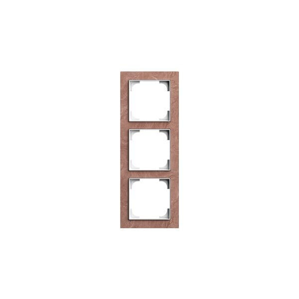BUSCH-JAEGER - Abdeckrahmen 3-fach Schiefer Terra Rosso - Busch-art linear